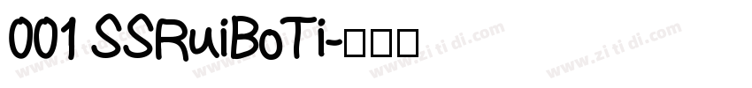 001 SSRuiBoTi字体转换
